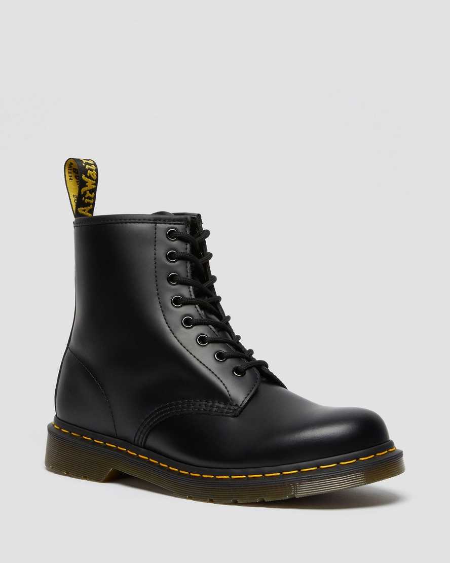 Dr. Martens 1460 Smooth Nahka Miesten Nauhalliset Nilkkurit - Mustat Nilkkurit [236-CPHSNZ]